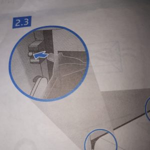 Drawing from printer installation instructions.