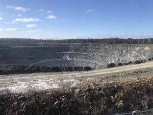 Photo showing Atlantic Gold Touquoy open pit gold mine in Moose River
