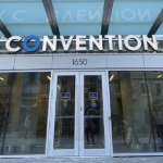 The main door of the Convention Centre