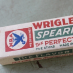 a package of Wrigley's spearmint gum